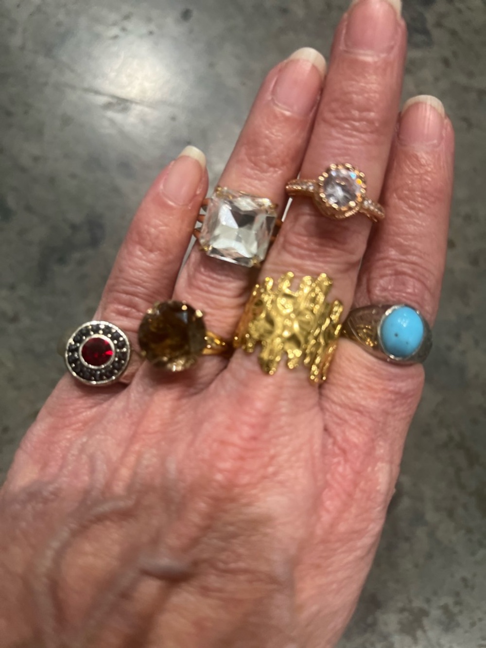 Set of 5 RINGS - Picture 3 of 3
